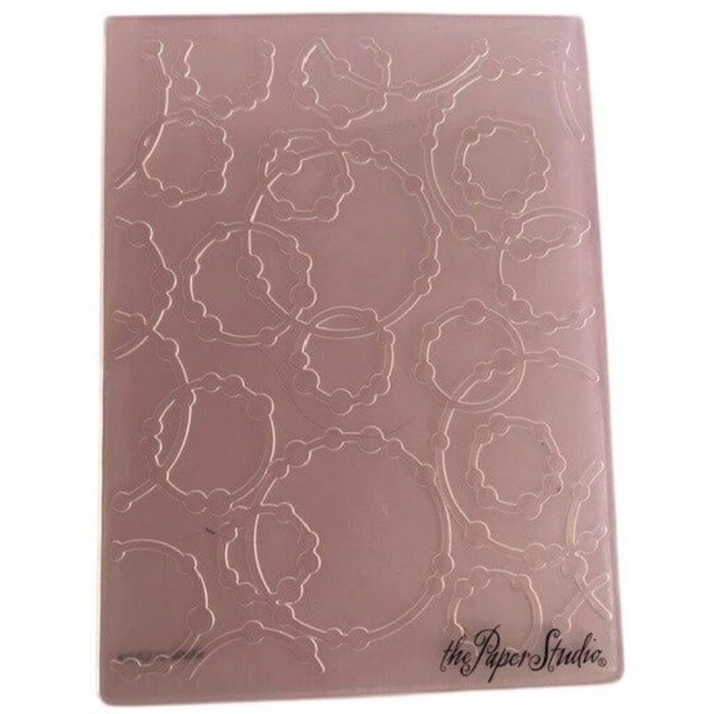 The Paper Studio Circle Dots Embossing Folder